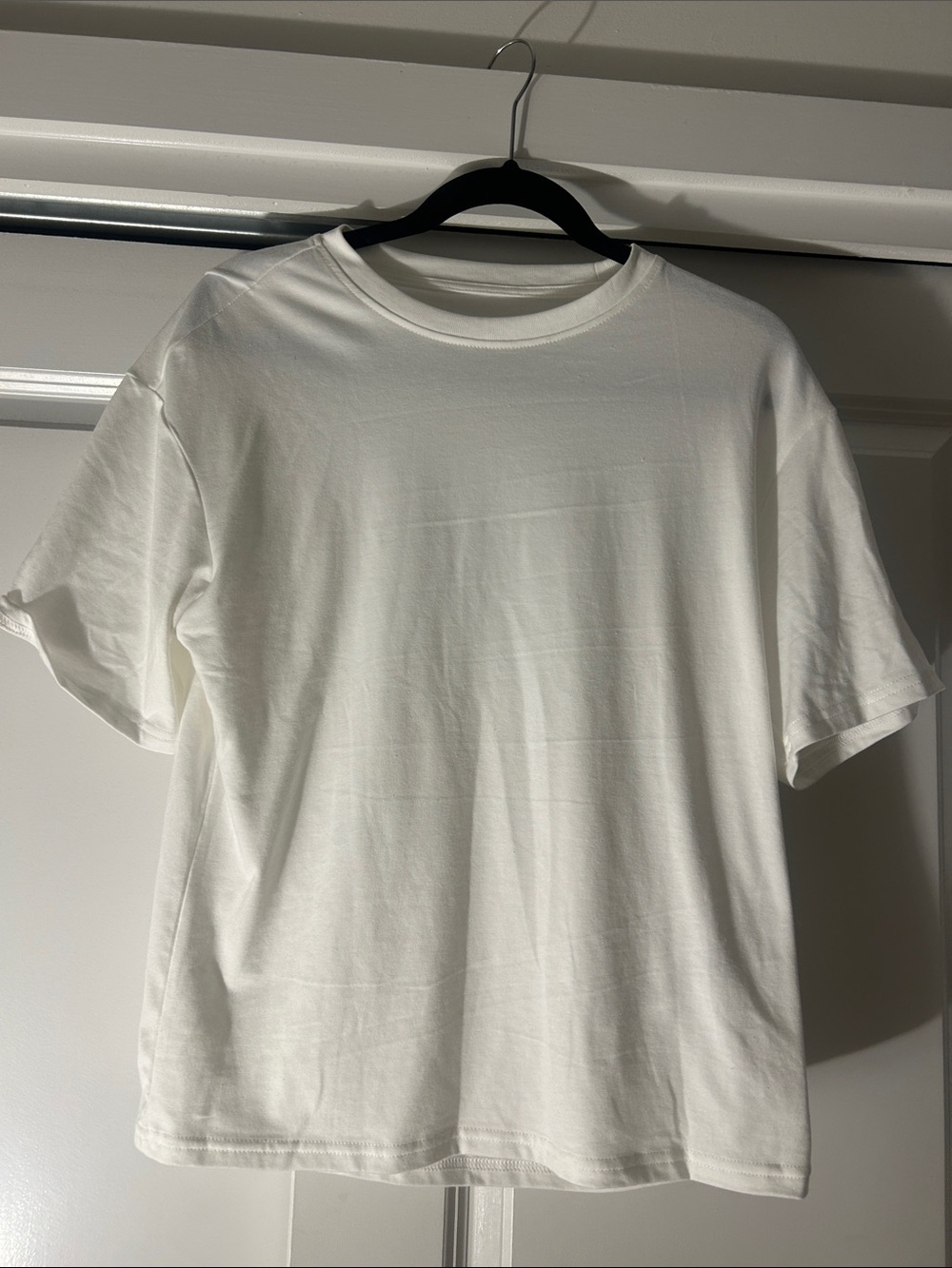 SHEIN White Short Sleeve Crewneck Tee